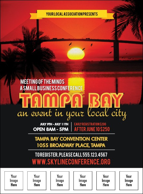 Tampa Bay Sunset Logo Flyer