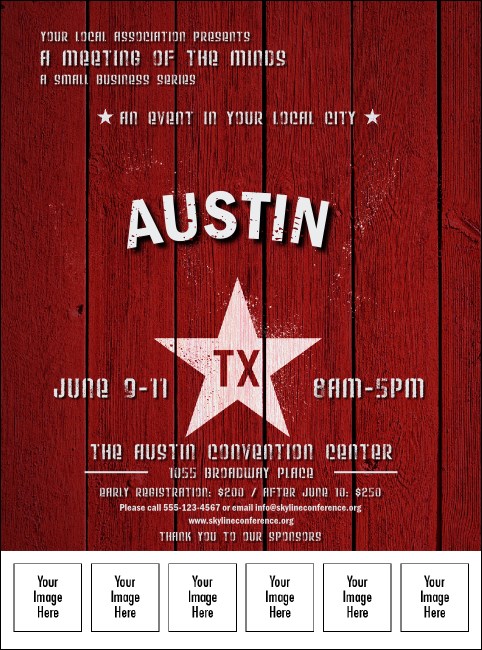 Austin Star Logo Flyer Product Front