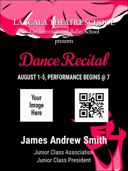 Dance Recital Economy Event Badge Product Front