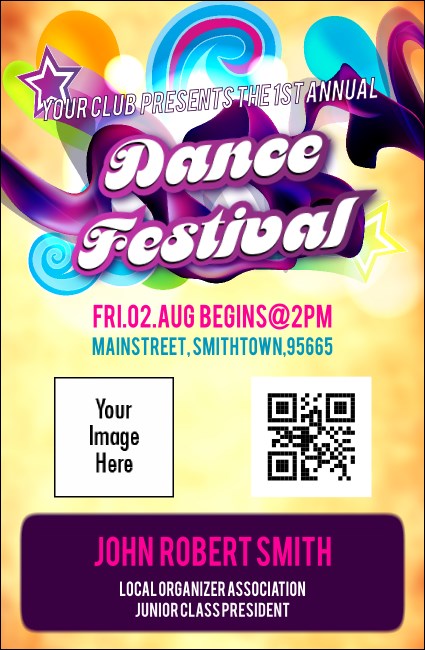 Disco Dance Festival VIP Event Badge Small Product Front