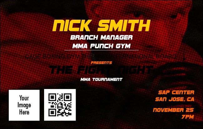 MMA The Fight Night VIP Event Badge Medium VIP Event Badge Medium