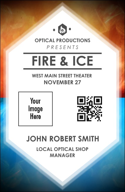 Fire and Ice VIP Event Badge Small Product Front