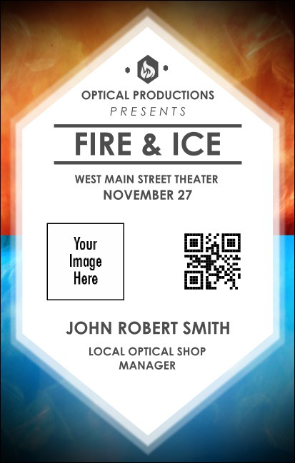 Fire and Ice VIP Event Badge Medium Product Front