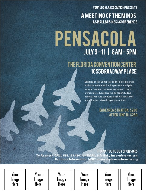 Pensacola Logo Flyer Product Front