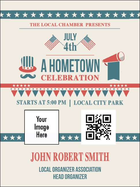 Fourth of July Hometown Economy Event Badge