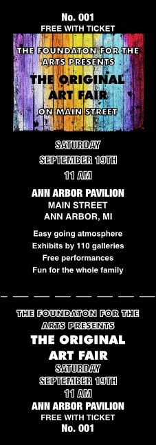 Art Fair Event Ticket