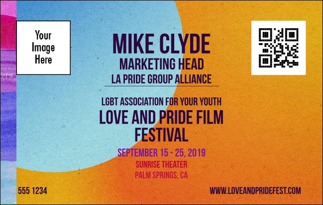 LGBT Film Festival VIP Event Badge Medium