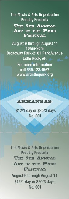 Arkansas General Admission Ticket Product Front