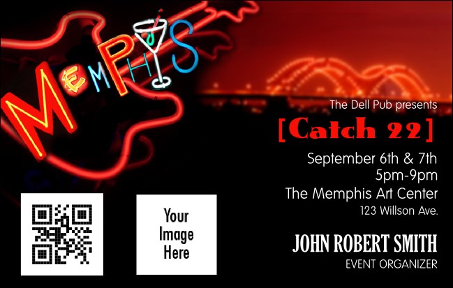 Memphis Color VIP Event Badge Medium