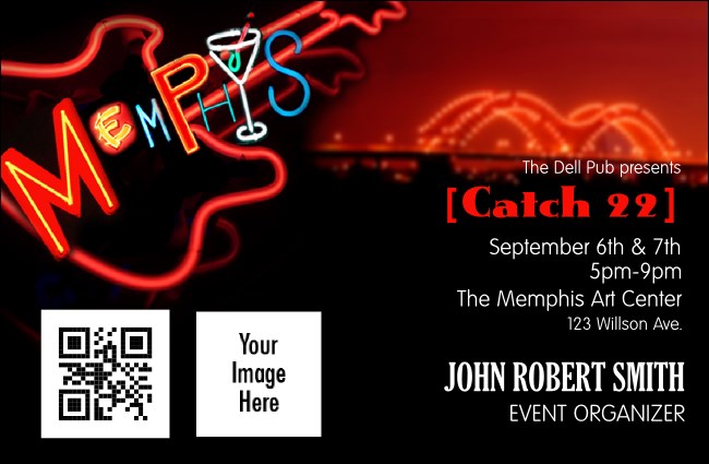 Memphis Color VIP Event Badge Small