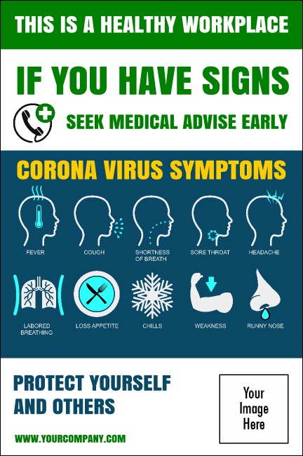 Virus Symptoms Poster