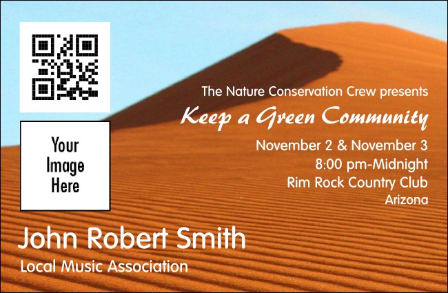 Nature Series - Desert VIP Event Badge Small