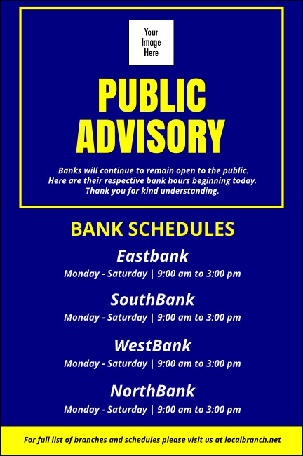 Public Advisory Poster