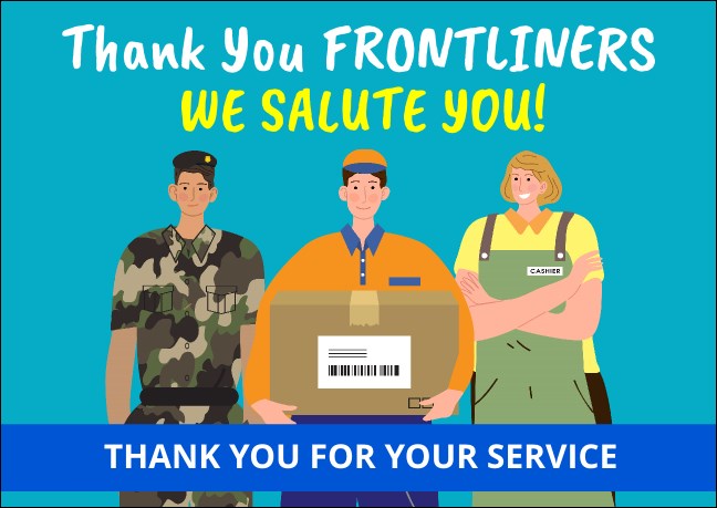 Thank You Frontliners Postcard
