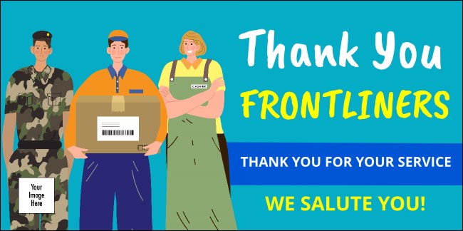 Thank You Frontliners Banner Product Front