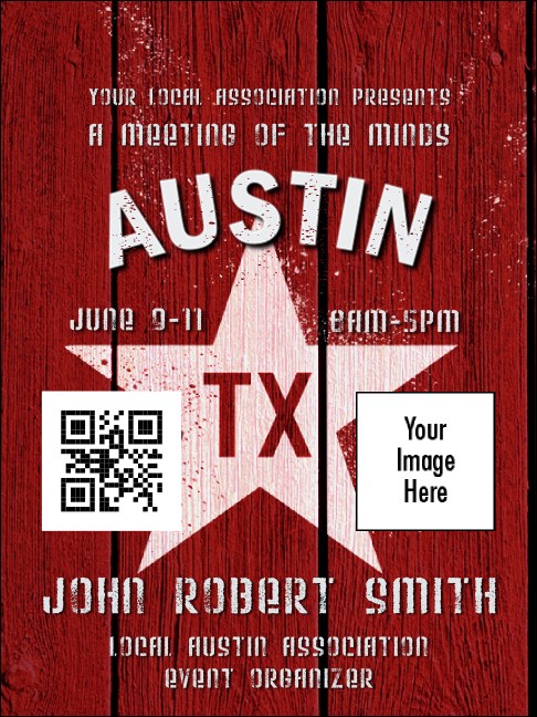 Austin Star Economy Event Badge Product Front