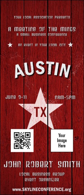 Austin Star VIP Event Badge Large Product Front