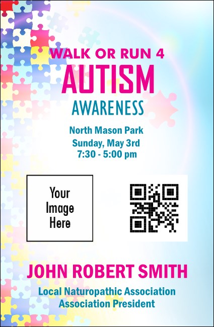 Autism Awareness VIP Event Badge Small