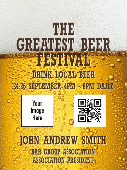 Beer Festival Economy Event Badge Product Front