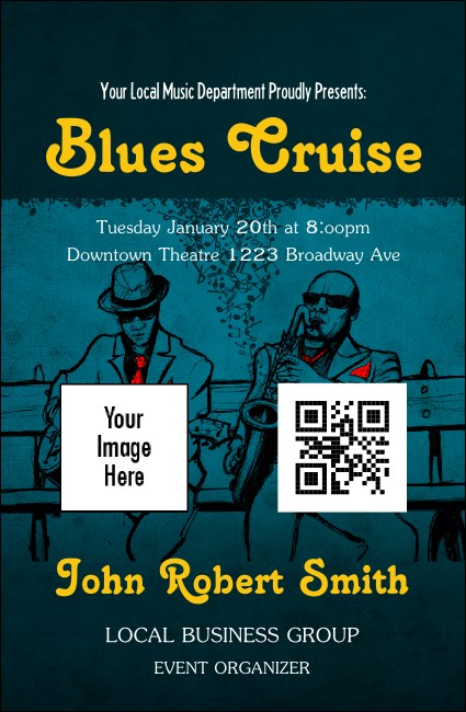 Blues Cruise VIP Event Badge Small Product Front