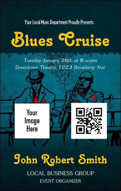 Blues Cruise VIP Event Badge Medium Product Front