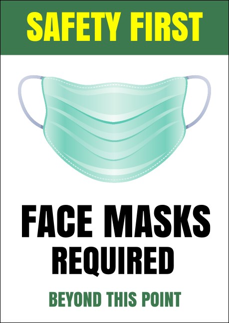 Face Masks Required Club Flyer