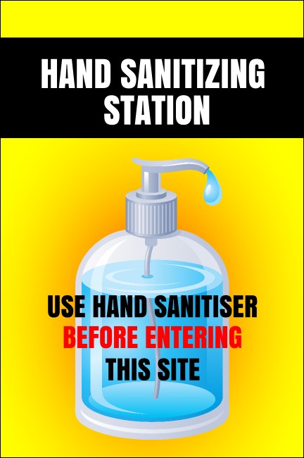 Hand Sanitizing Station Poster
