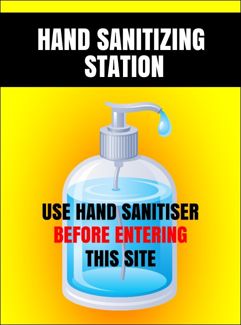 Hand Sanitizing Station Flyer Product Front