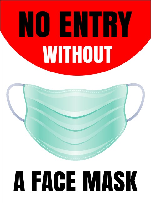 No Masks No Entry Flyer