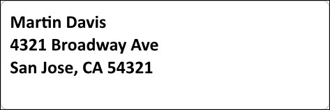 Address Labels Product Front
