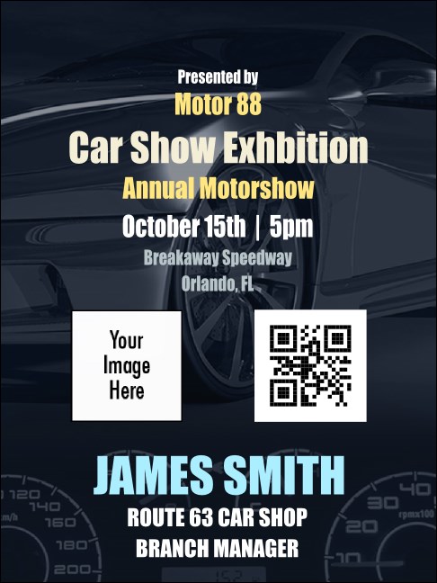 Car Show Speed Dial Economy Event Badge