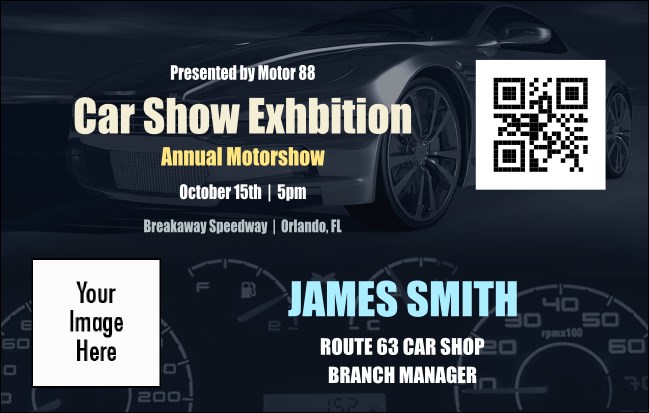 Car Show Speed Dial VIP Event Badge Medium