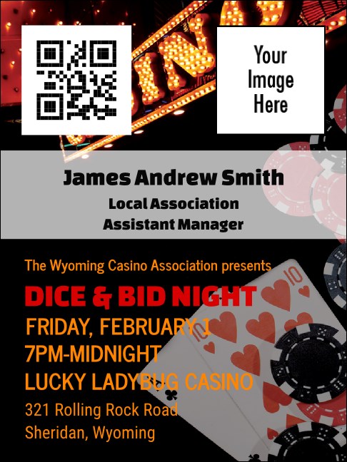 Casino Night Economy Event Badge