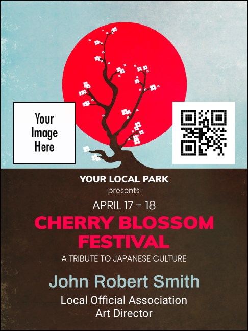 Cherry Blossom Circle Economy Event Badge