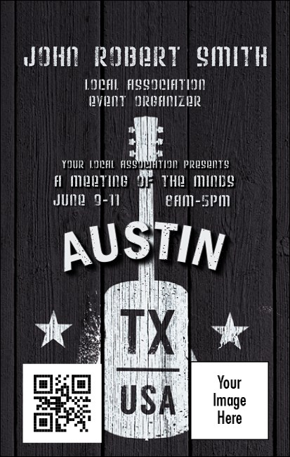 Austin Music VIP Event Badge Medium