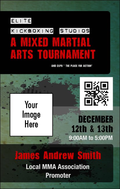 Contemporary Mixed Martial Arts VIP Event Badge Medium