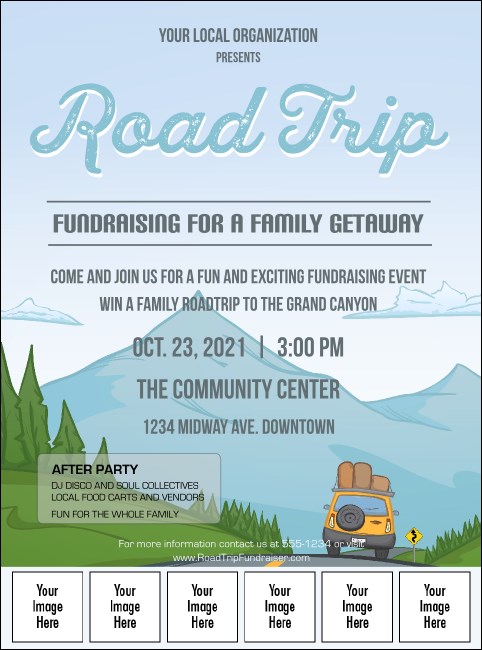 Road Trip Image Upload Flyer Product Front