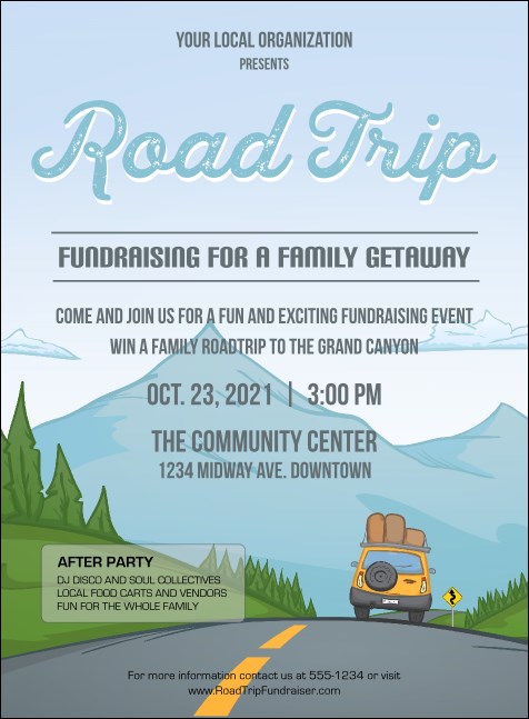 Road Trip Invitation Product Front