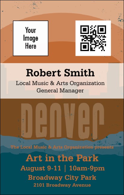Denver VIP Event Badge Medium Product Front