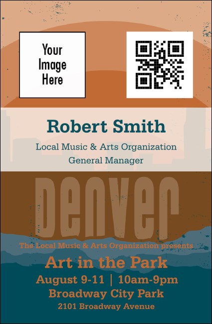 Denver VIP Event Badge Small Product Front