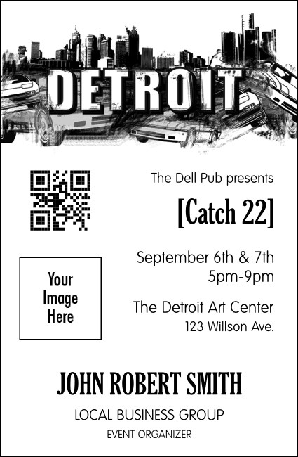 Detroit BW VIP Event Badge Small Product Front