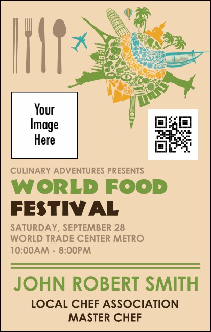 Food Festival VIP Event Badge Medium Product Front