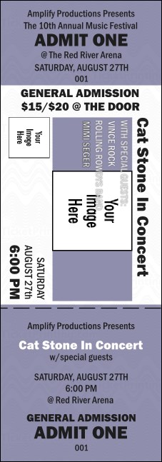 All Purpose Big Logo Purple  Event Ticket Product Front