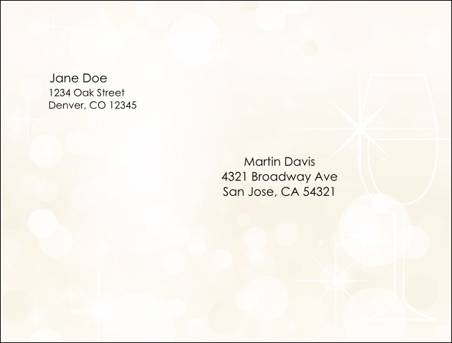 Gold Glitter A2 Envelope Product Front