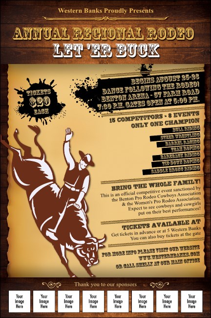 Rodeo Rustic Poster Poster Product Front