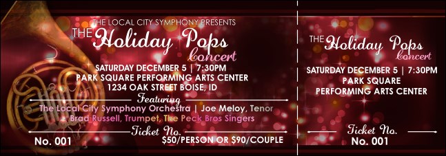 Symphony Holiday Pops Event Ticket