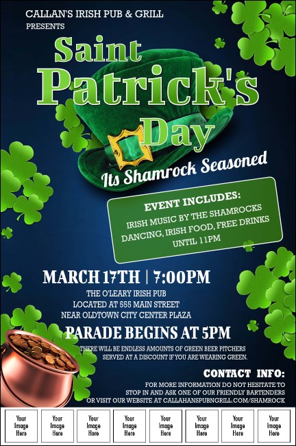 St. Patrick Day Shamrock Season Image Poster Product Front