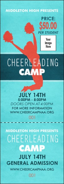 Cheerleading Jump Event Ticket