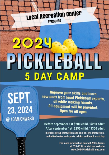 Pickleball Camp Postcard Product Front