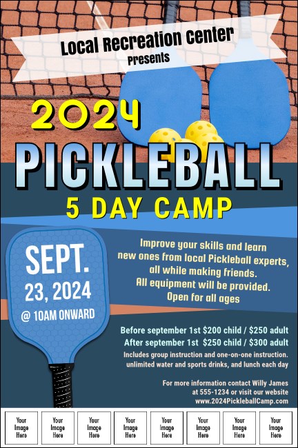 Pickleball Camp Image Poster Product Front
